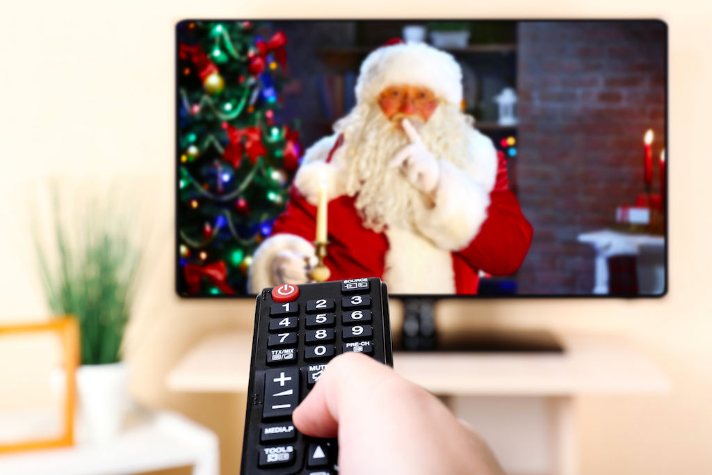 Christmas movie on TV